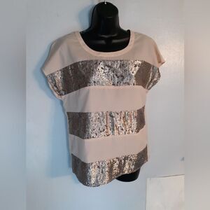 The Limited metallic striped blouse